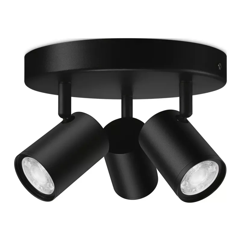 Smart lighting spot WiZ IMAGEO 3x adjustable spotlight Round Plate