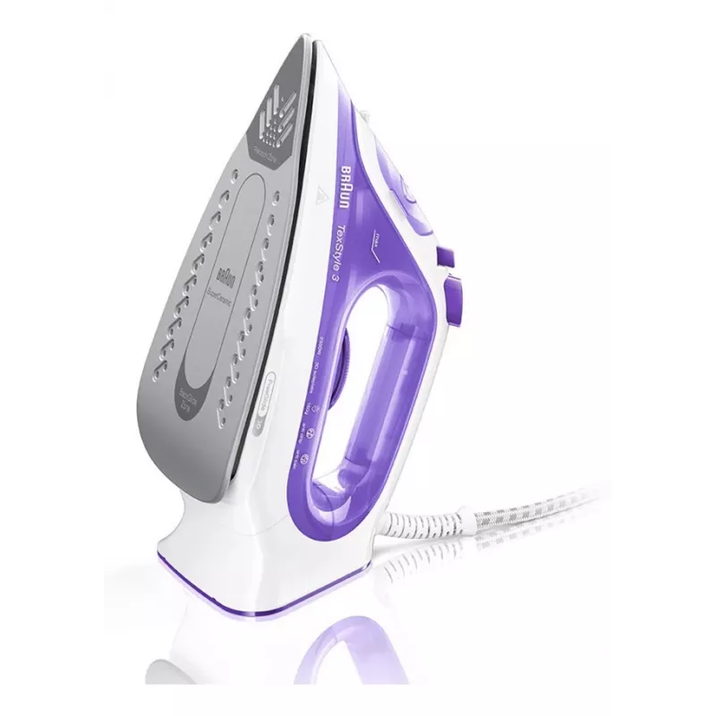 Braun TexStyle 3 SI3042VI Steam iron Ceramic soleplate 2350 W Purple, Silver, White