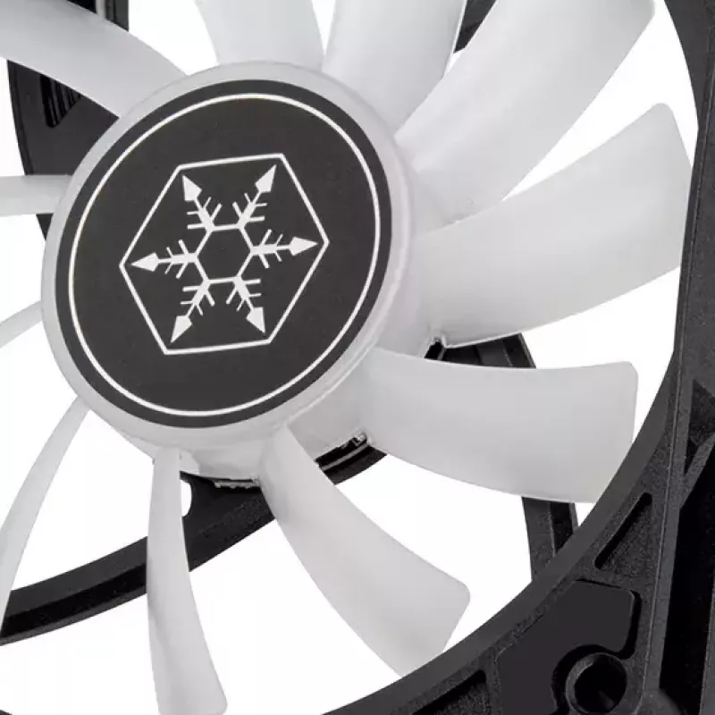 Fan Silverstone Air Slimmer 90 ARGB 9.2 cm Black 500-2500 RPM