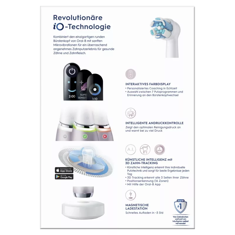 Oral-B iO Series 9n Adult Rotating-oscillating toothbrush Rose