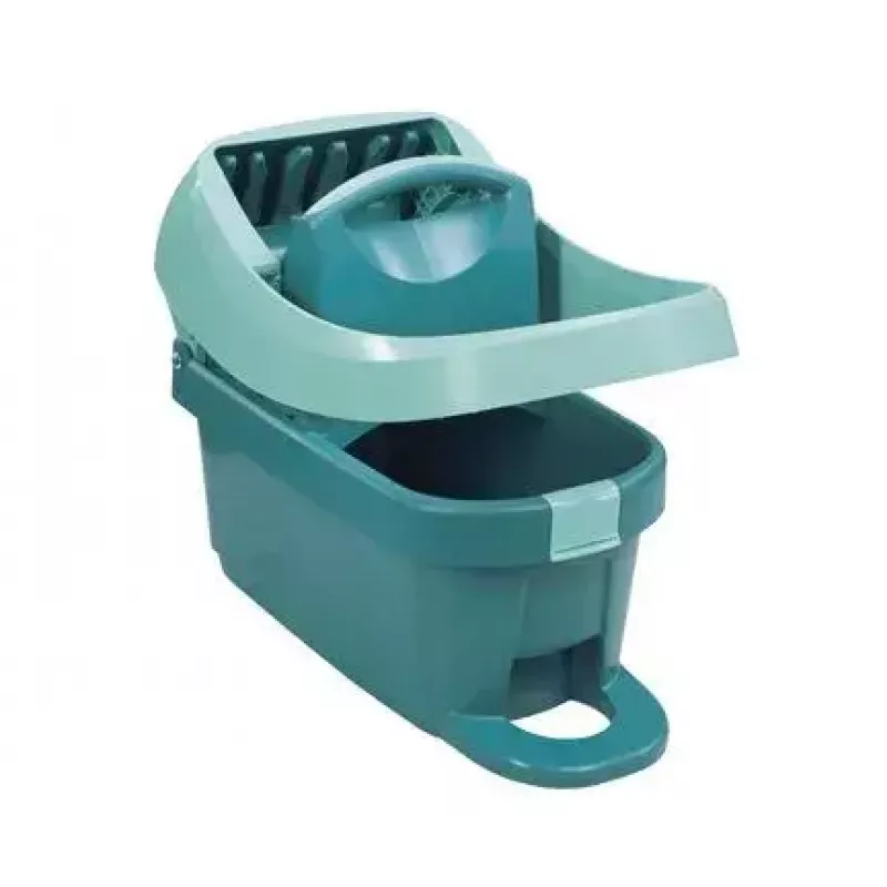 Mopping system bucket Leifheit 55076 — ergonomic wringer, large capacity, green