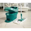 Mopping system bucket Leifheit 55076 — ergonomic wringer, large capacity, green