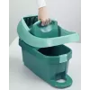 Mopping system bucket Leifheit 55076 — ergonomic wringer, large capacity, green