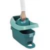 Mopping system bucket Leifheit 55076 — ergonomic wringer, large capacity, green