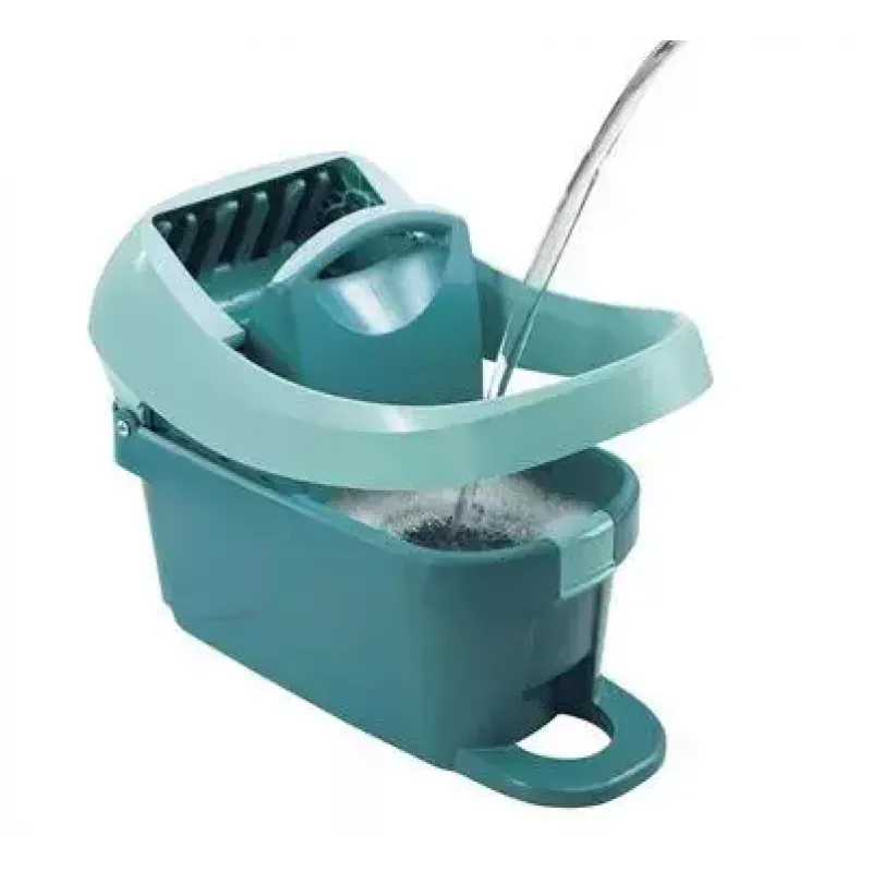 Mopping system bucket Leifheit 55076 — ergonomic wringer, large capacity, green