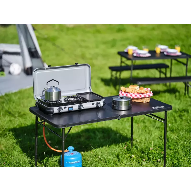 Liquid fuel stove Campingaz 2 MULTI COOK, 2 cooking zones, manual control
