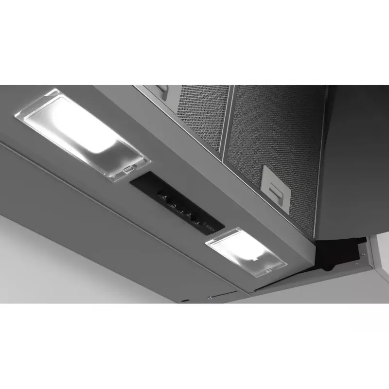 Semi built-in cooker hood Bosch Serie 2 DEM63AC00, Aluminium filter, Noise level: E