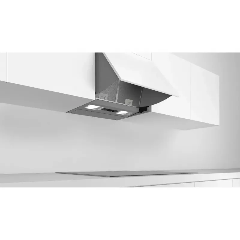 Semi built-in cooker hood Bosch Serie 2 DEM63AC00, Aluminium filter, Noise level: E