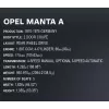 Construction toy Cobi Opel Manta A 1970 1:12 scale model, brick set