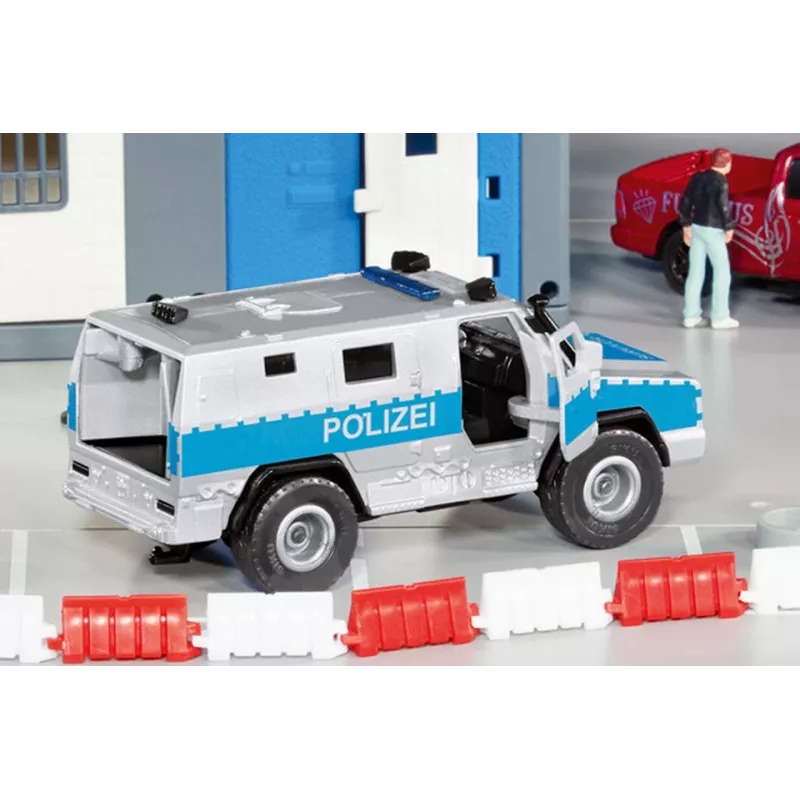 Siku Rheinmetall MAN Survivor R Police car model Preassembled 1:50