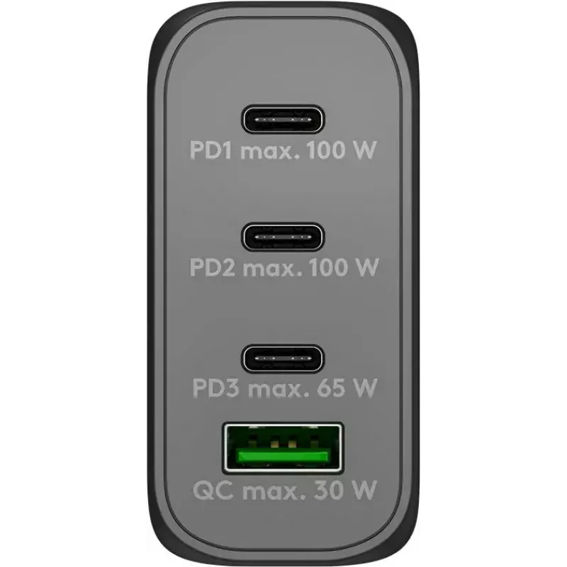 Goobay 65555 Charger Indoor AC Fast Charging Laptop Smartphone Black