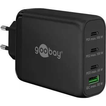 Goobay 65555 Charger Indoor AC Fast Charging Laptop Smartphone Black