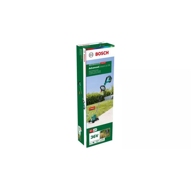 Bosch AdvancedGrassCut 36 30 cm Battery Black, Green