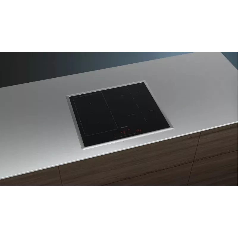 Induction Hob Siemens iQ500 ED64RHSB1E 4-zone Built-in 60 cm Black/Stainless Steel Touch Control