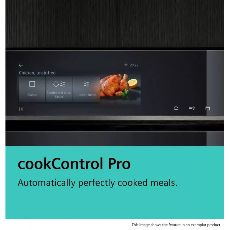 Siemens iQ700 CM776GKB1 oven 45 L 900 W Black, Stainless steel