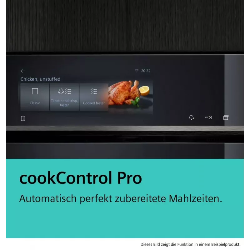 Siemens iQ700 CM776GKB1 oven 45 L 900 W Black, Stainless steel