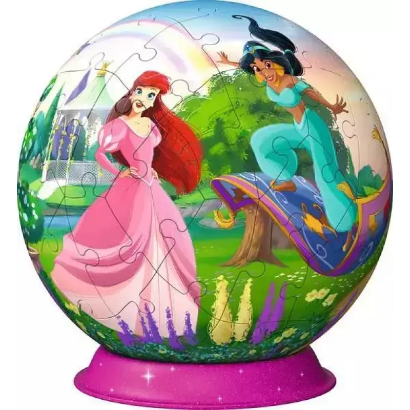3D Puzzle Ball Ravensburger Disney Princess – 72 pieces, spherical jigsaw model