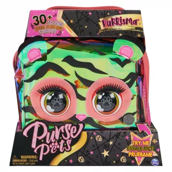 Purse Pets , Purrisma Interactive Tiger Pet Toy & Crossbody Bag, over 30 Sounds & Reactions, Kids Toys for Girls & Tweens
