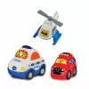 Toy playset VTech Tut Tut Baby Flitzer Police Station 80-569904 with interactive features and vehicles