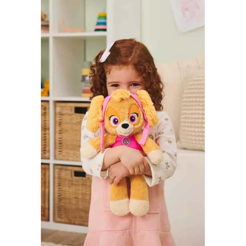 PAW Patrol GUND Official Skye Take Along Buddy Plush Toy, Premium Stuffed Animal for Ages 1 & Up, Pink/Brown, 13”