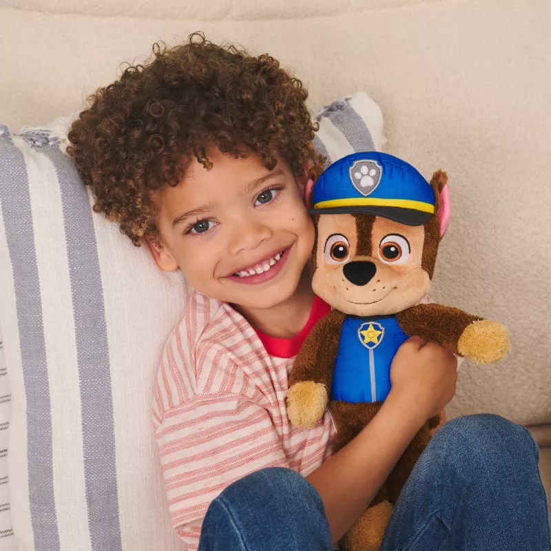 PAW Patrol GUND Official Chase Take Along Buddy Plush Toy, Premium Stuffed Animal for Ages 1 & Up, Blue/Brown, 13”
