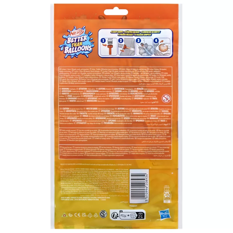Nerf Super Soaker Better Than Balloons Water Toys, Easy 1 Piece Clean Up, 108 Pods, Lots of Ways to Play, Backyard Water Fun, Gifts for Kids, Ages 3+