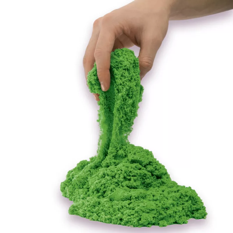 Kinetic Sand , 2lbs Green Play Sand, Moldable Sensory Toys for Kids, Resealable Bag (Packaging May Vary), for Ages 3 and up