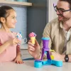 Kinetic Sand , Soft Serve Station, Easter Basket Stuffers, Includes 14oz Moldable Play Sand (3 Colors), 2 Ice Cream Cones & 2 Tools