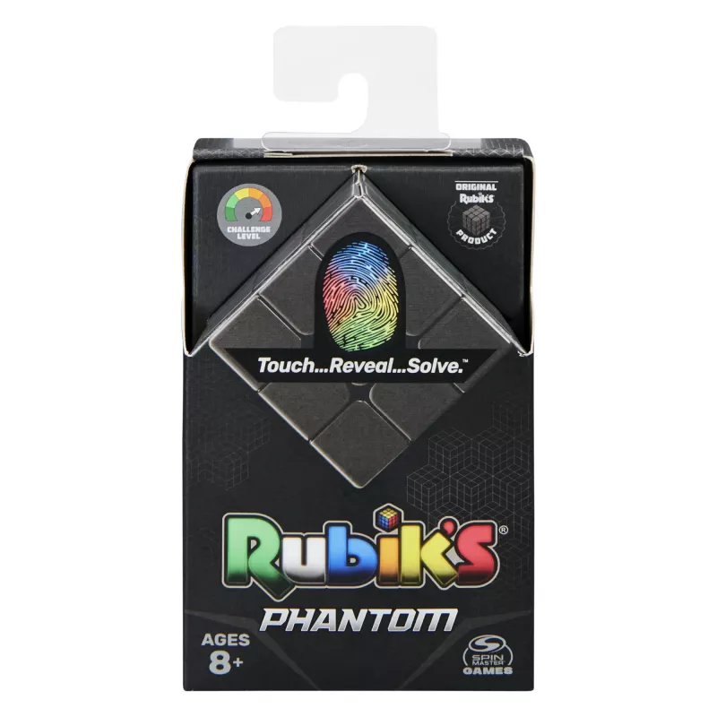Rubik’s Phantom, 3x3 Cube Advanced Technology Difficult 3D Puzzle Travel Game Stress Relief Fidget Toy Activity Cube, for Adults & Kids Ages 8 and up