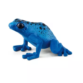 Figure TEKA Blue Poison Dart Frog schleich WILD LIFE — plastic animal figurine, 3+ years