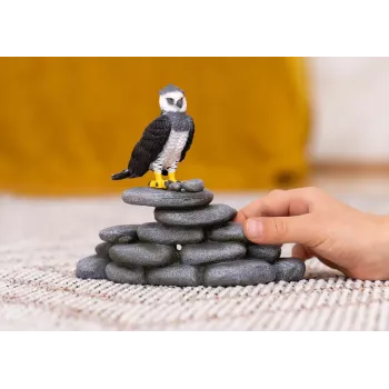 schleich WILD LIFE Harpy Eagle, 3 yr(s), Forest, Wild animals / adventure toys, Black, White, Yellow, Plastic