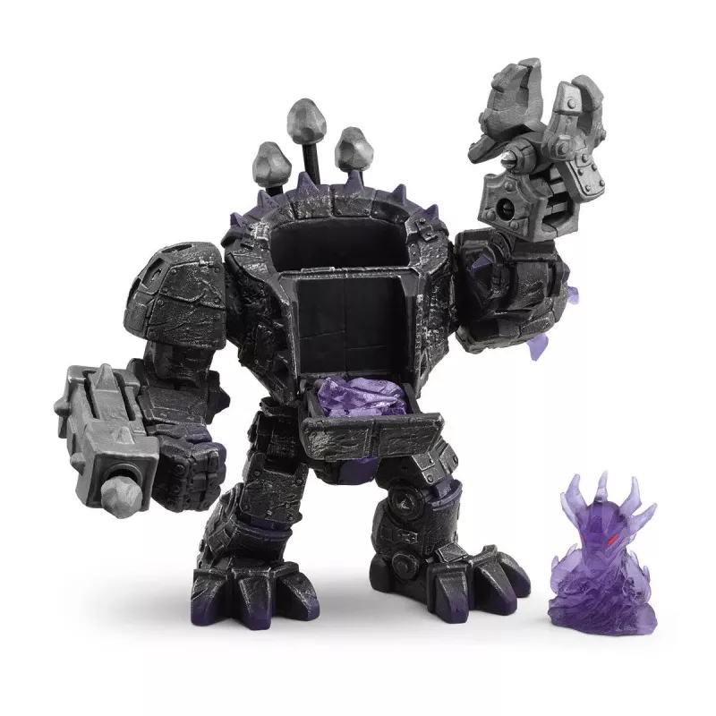 schleich ELDRADOR CREATURES Shadow Master Robot with Mini Creature Black