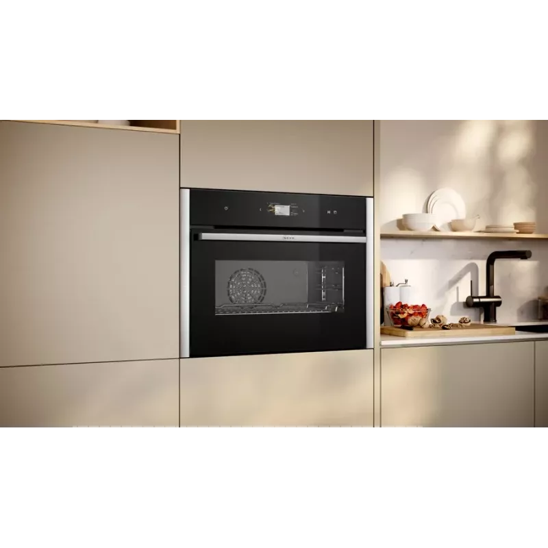 Neff C24FS31N0 steam oven Medium Black, Stainless steel Touch