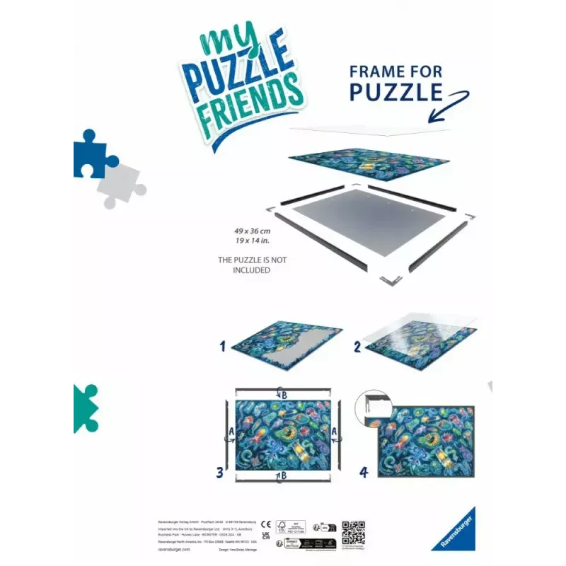 Puzzle frame Ravensburger 17901 – black, for puzzles, recommended age 12+