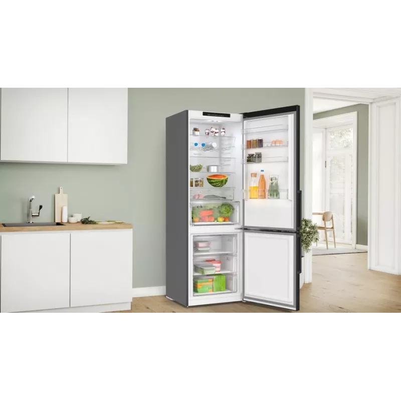 Bosch Serie 4 KGN49VXCT fridge-freezer Freestanding 440 L Stainless steel
