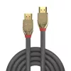 Lindy 2m Ultra High Speed HDMI Cable, Gold Line, 2 m, HDMI Type A (Standard), HDMI Type A (Standard), 48 Gbit/s, Grey