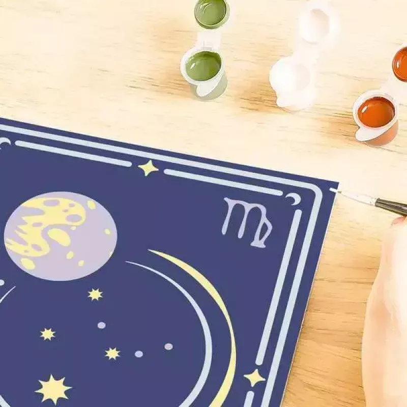 Painting kit Ravensburger CreArt Virgo zodiac sign – model 23744, craft set for painting
