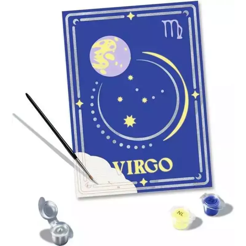 Painting kit Ravensburger CreArt Virgo zodiac sign – model 23744, craft set for painting