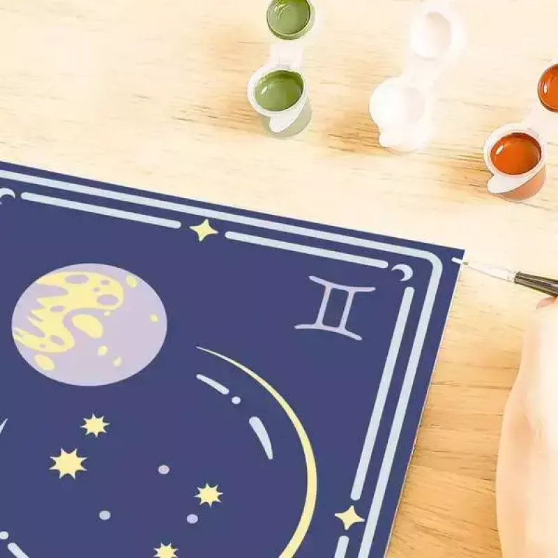Paint-by-number kit Ravensburger CreArt Gemini zodiac sign — painting set by Ravensburger (model 23742)