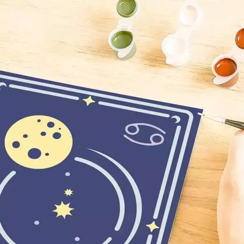 Puzzle painting kit Ravensburger CreArt Cancer zodiac sign – paint-by-numbers set, model 23733