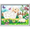 Ravensburger CreArt 23764 paint-by-number kit, sheep with lamb
