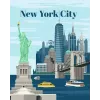 Painting kit Ravensburger CreArt — Colorful New York City (paint-by-number set)