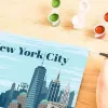 Painting kit Ravensburger CreArt — Colorful New York City (paint-by-number set)