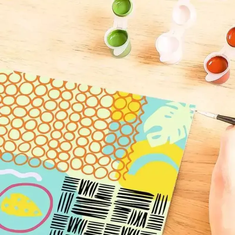 Paint set Ravensburger CreArt Funky Shapes – painting kit for creative art projects