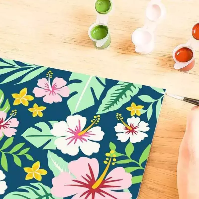 Painting kit Ravensburger CreArt – Exotic Plants (model 23729) paint-by-number set