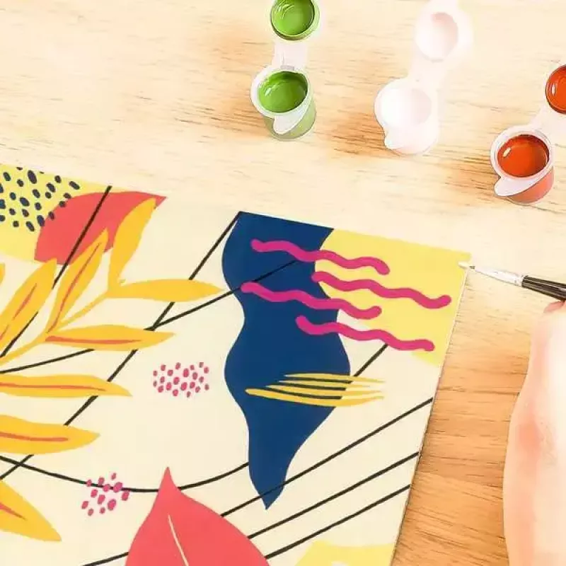 Painting kit Ravensburger CreArt Playful Plants — creative painting set, model 23638
