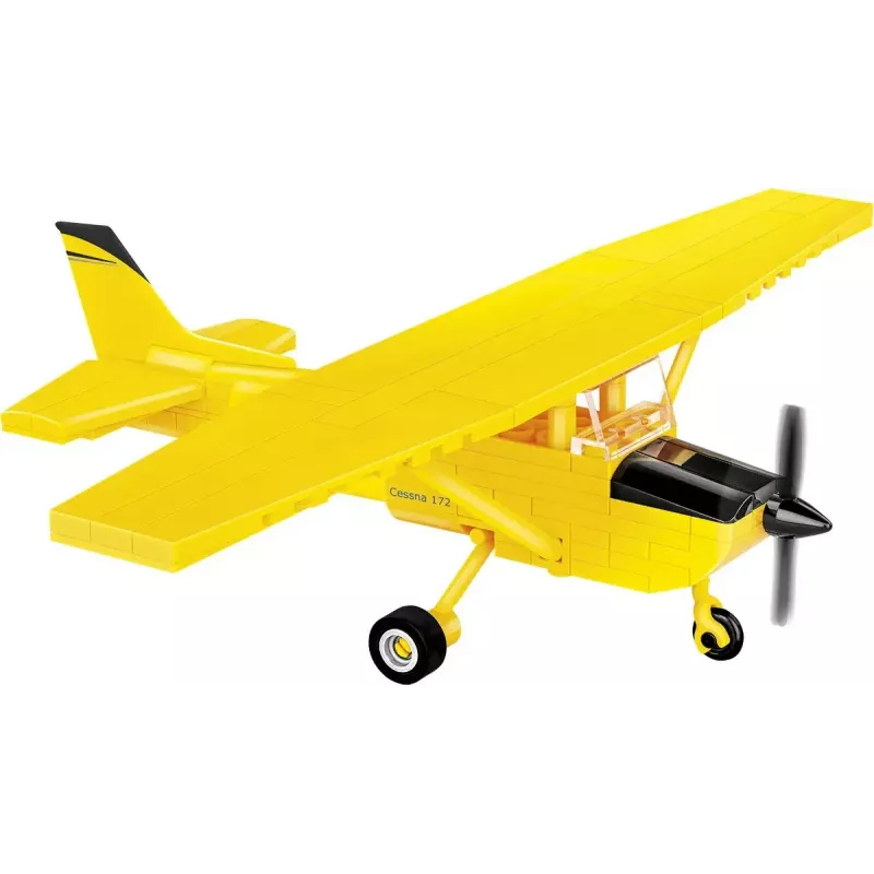 Construction toy Cobi Cessna 172 Skyhawk yellow model 26621 - scale and assembly set