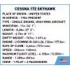Construction Toy Cobi Cessna 172 Skyhawk White building set