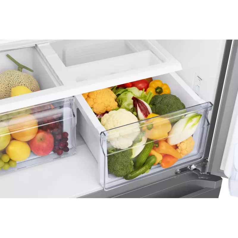Side-by-side refrigerator Samsung RF50C530ES9 Freestanding French door Stainless steel 495 L, Fridge 330 L / Freezer 165 L