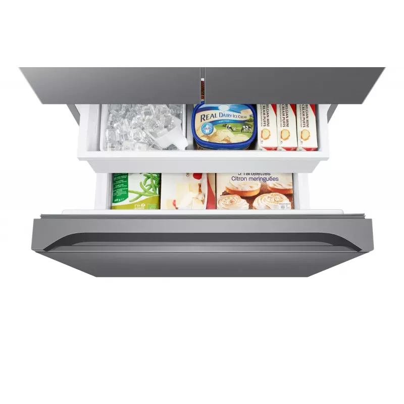 Side-by-side refrigerator Samsung RF50C530ES9 Freestanding French door Stainless steel 495 L, Fridge 330 L / Freezer 165 L